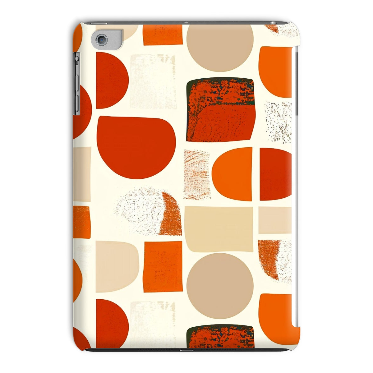Orange and Brown Abstract Eclectic Art Tablet Cases