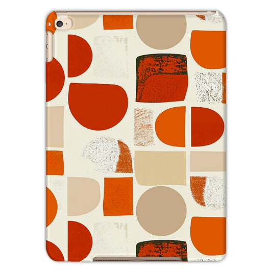 Orange and Brown Abstract Eclectic Art  Tablet Cases