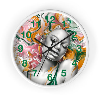 Vibrant Dreamscape Wall Clock - Artistic Statement Piece