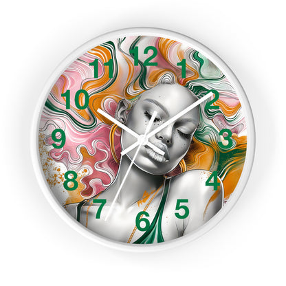 Vibrant Dreamscape Wall Clock - Artistic Statement Piece