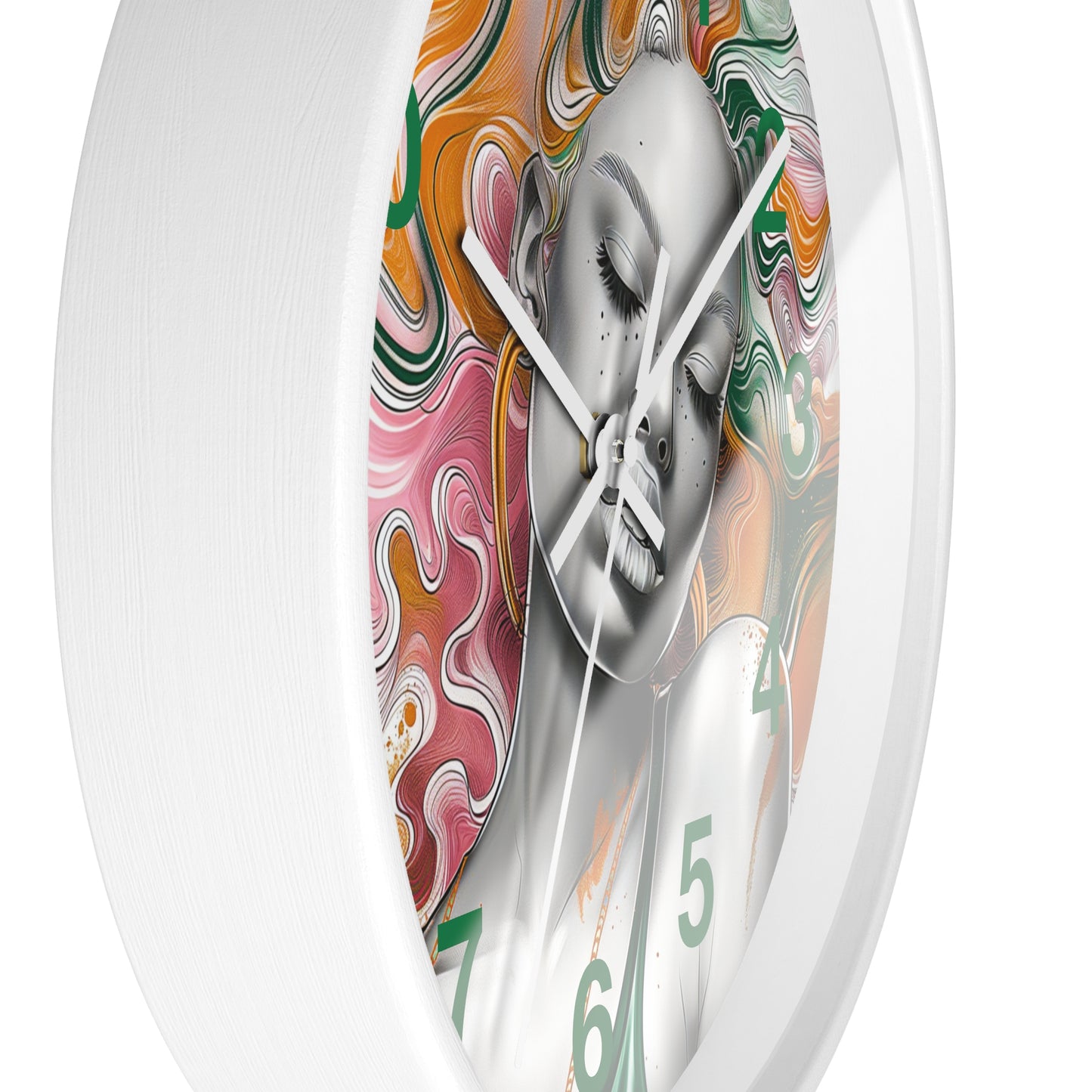 Vibrant Dreamscape Wall Clock - Artistic Statement Piece