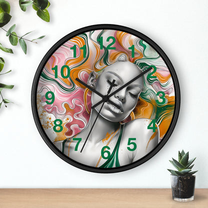 Vibrant Dreamscape Wall Clock - Artistic Statement Piece