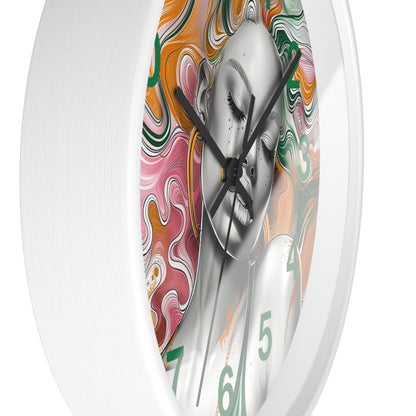 Vibrant Dreamscape Wall Clock - Artistic Statement Piece