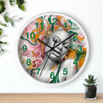 Vibrant Dreamscape Wall Clock - Artistic Statement Piece