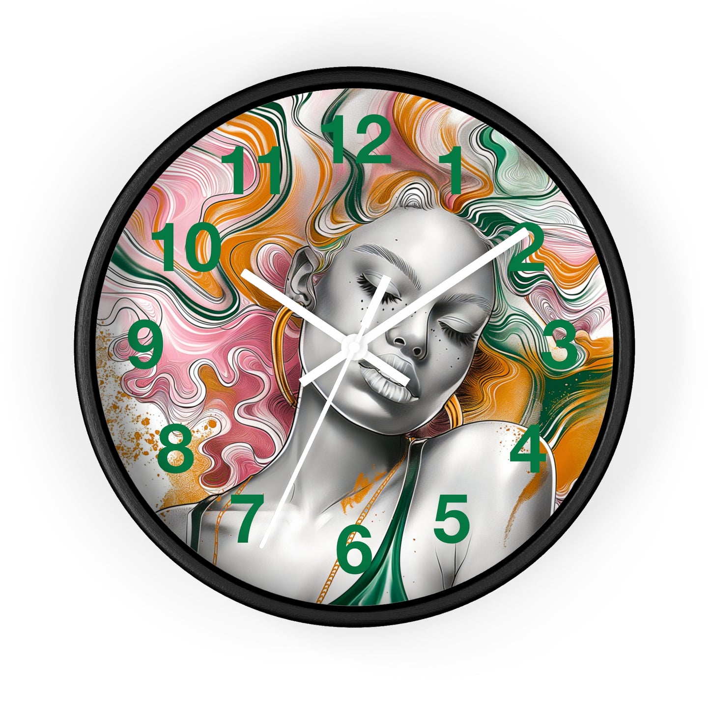 Vibrant Dreamscape Wall Clock - Artistic Statement Piece