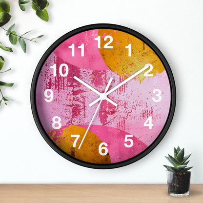 Blush and Gold Serenity Wall Clock