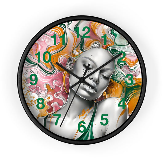 Vibrant Dreamscape Wall Clock - Artistic Statement Piece