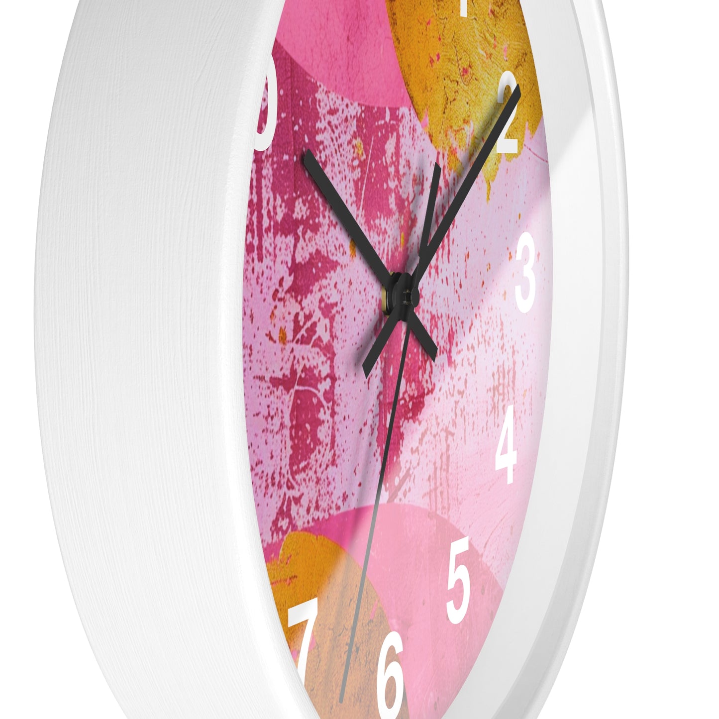 Blush and Gold Serenity Wall Clock