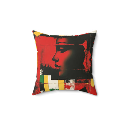 Sub-Saharan Mirage  Spun Polyester Square Pillow