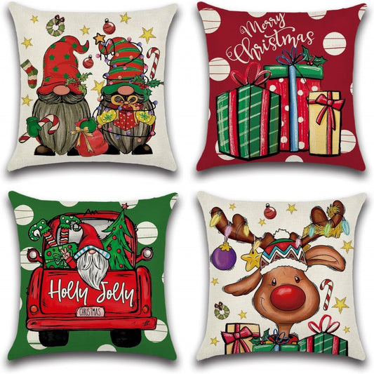 Christmas Pillow Cover Office Seat Cushion Home Bedhead Pillow Cover