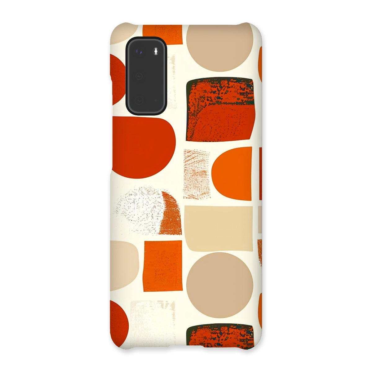 Orange and Brown Abstract Eclectic Art  Snap Phone Case