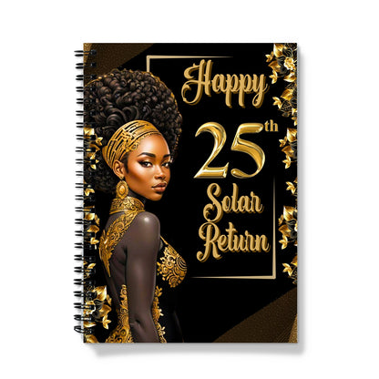 Happy 25th Solar Return  Notebook