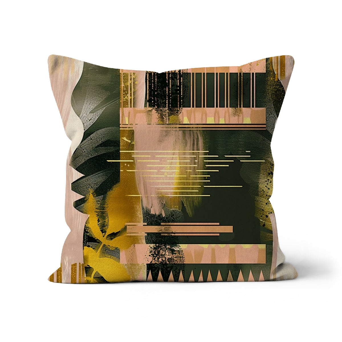 Echoes of Life Eclectic Abstract Art Cushion