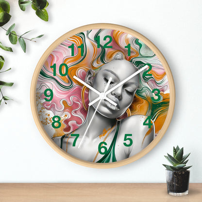 Vibrant Dreamscape Wall Clock - Artistic Statement Piece