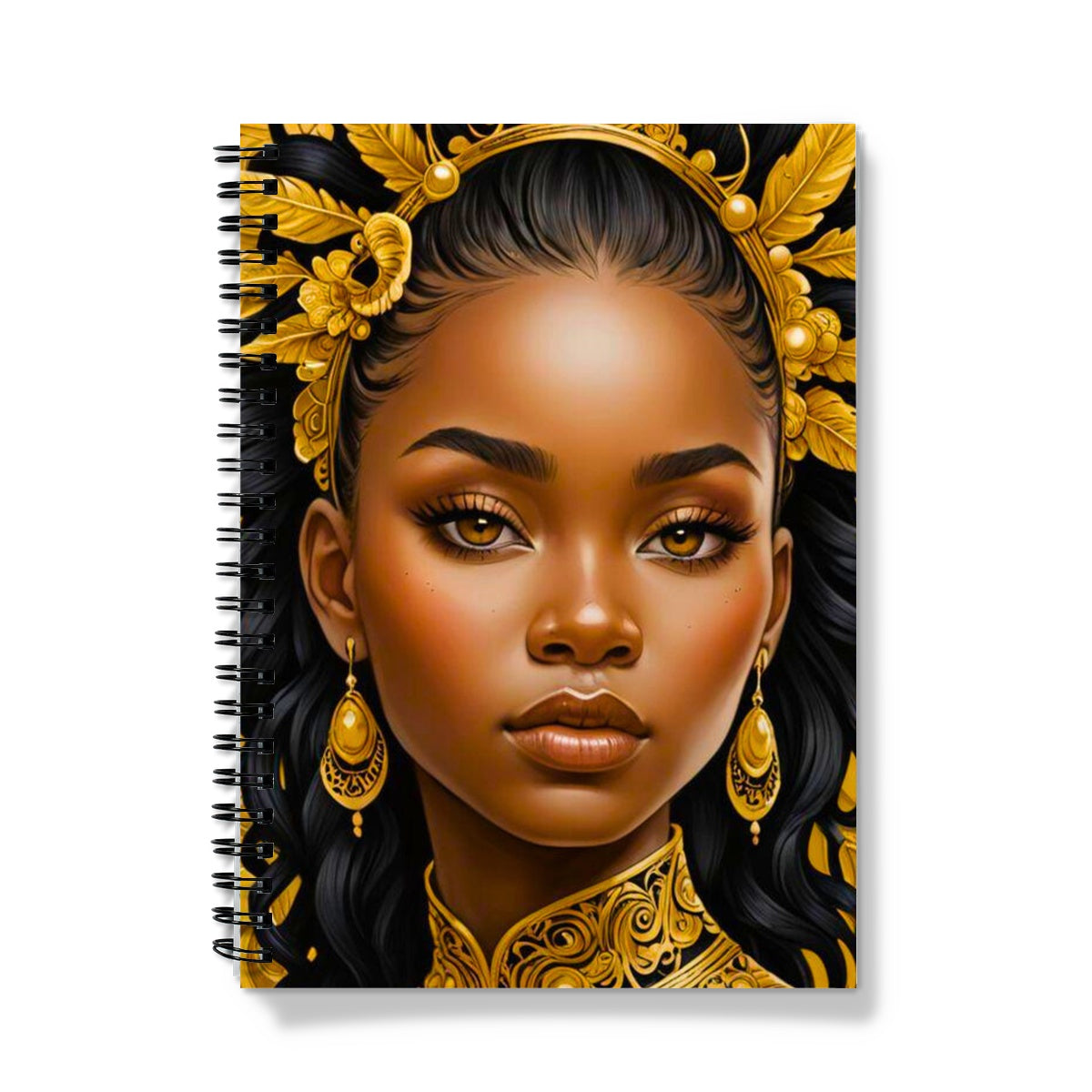 Golden Empress Glow Goddess Notebook