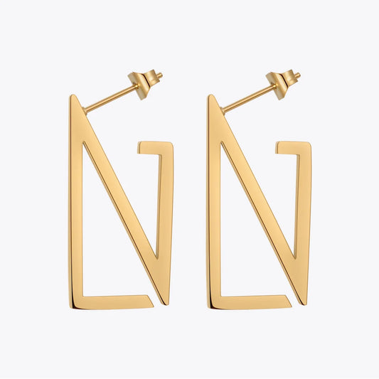 Earrings For Women Stainless Steel Fashion Jewelry Gold Color Stud Earings Pendientes Christmas