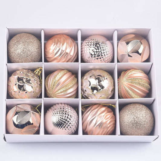 Christmas supplies, gifts, decorative balls, 6cm, 12 boxes, painted alien Christmas balls