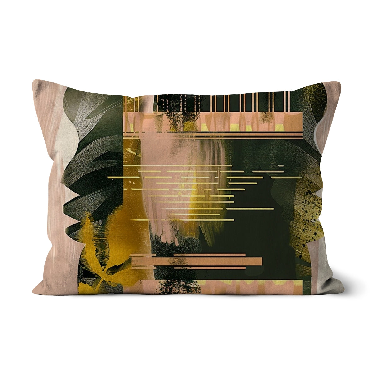 Echoes of Life Eclectic Abstract Art Cushion