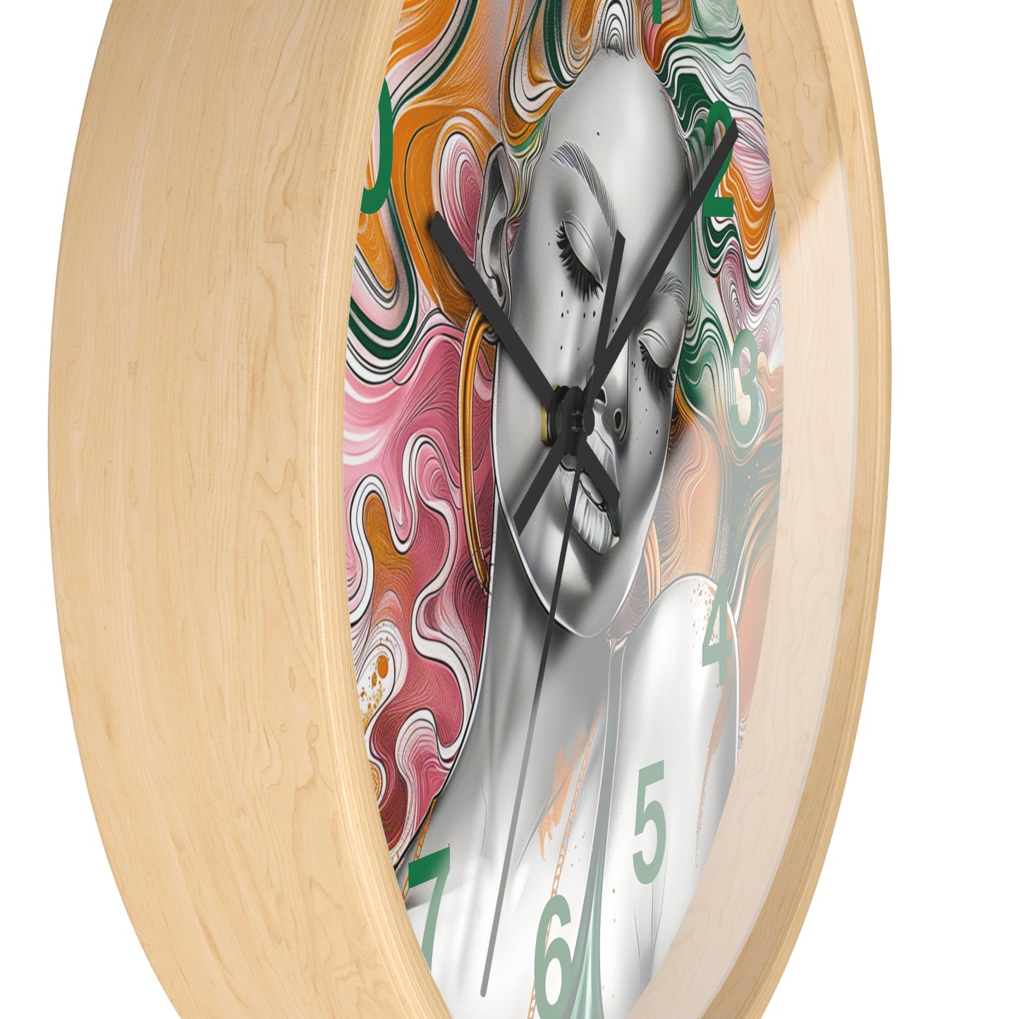 Vibrant Dreamscape Wall Clock - Artistic Statement Piece