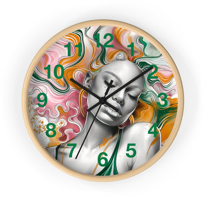 Vibrant Dreamscape Wall Clock - Artistic Statement Piece