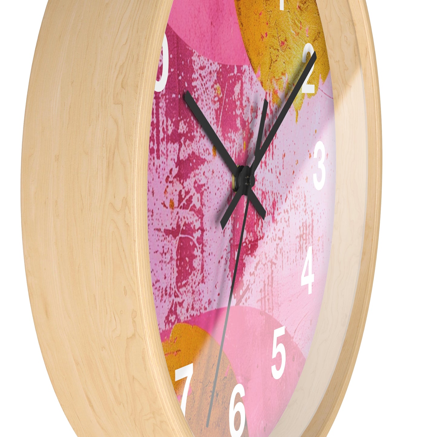 Blush and Gold Serenity Wall Clock