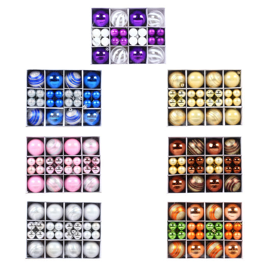 Christmas Day decorations, window display ornaments, hanging ball sets, electroplated balls, painted balls, Christmas ball gift boxes