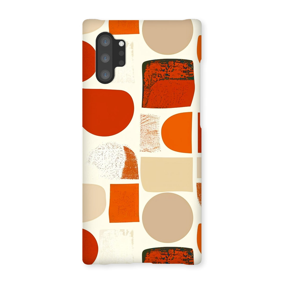 Orange and Brown Abstract Eclectic Art  Snap Phone Case