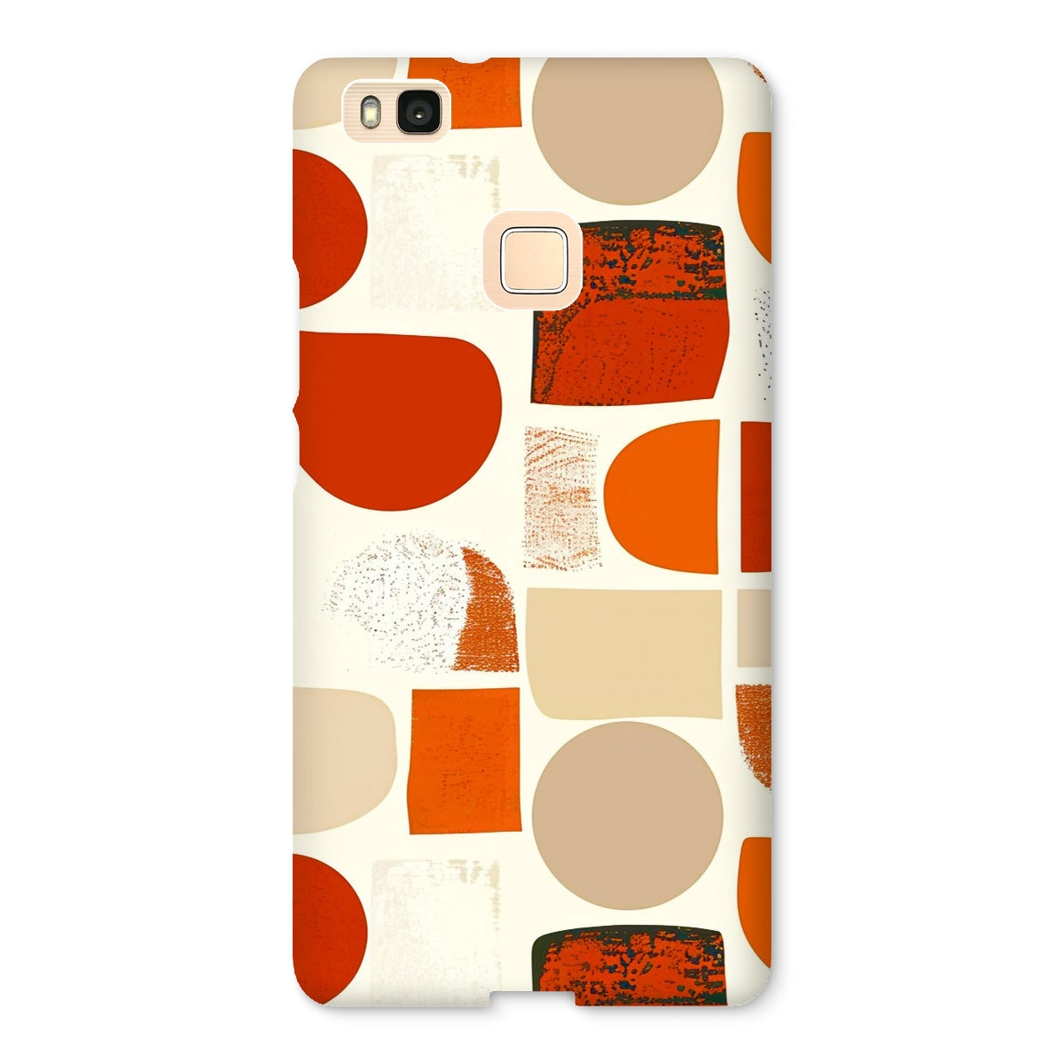 Orange and Brown Abstract Eclectic Art  Snap Phone Case