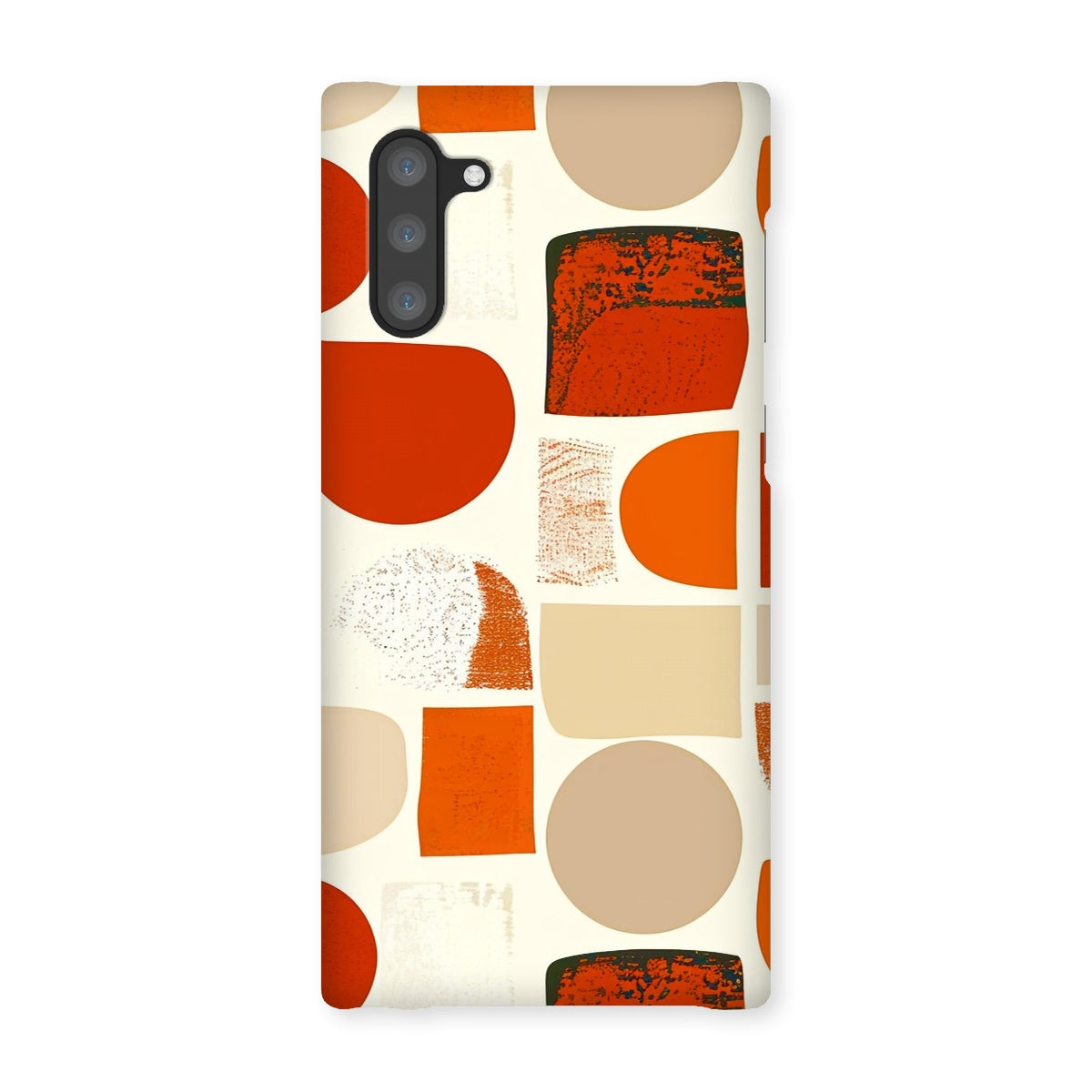 Orange and Brown Abstract Eclectic Art  Snap Phone Case