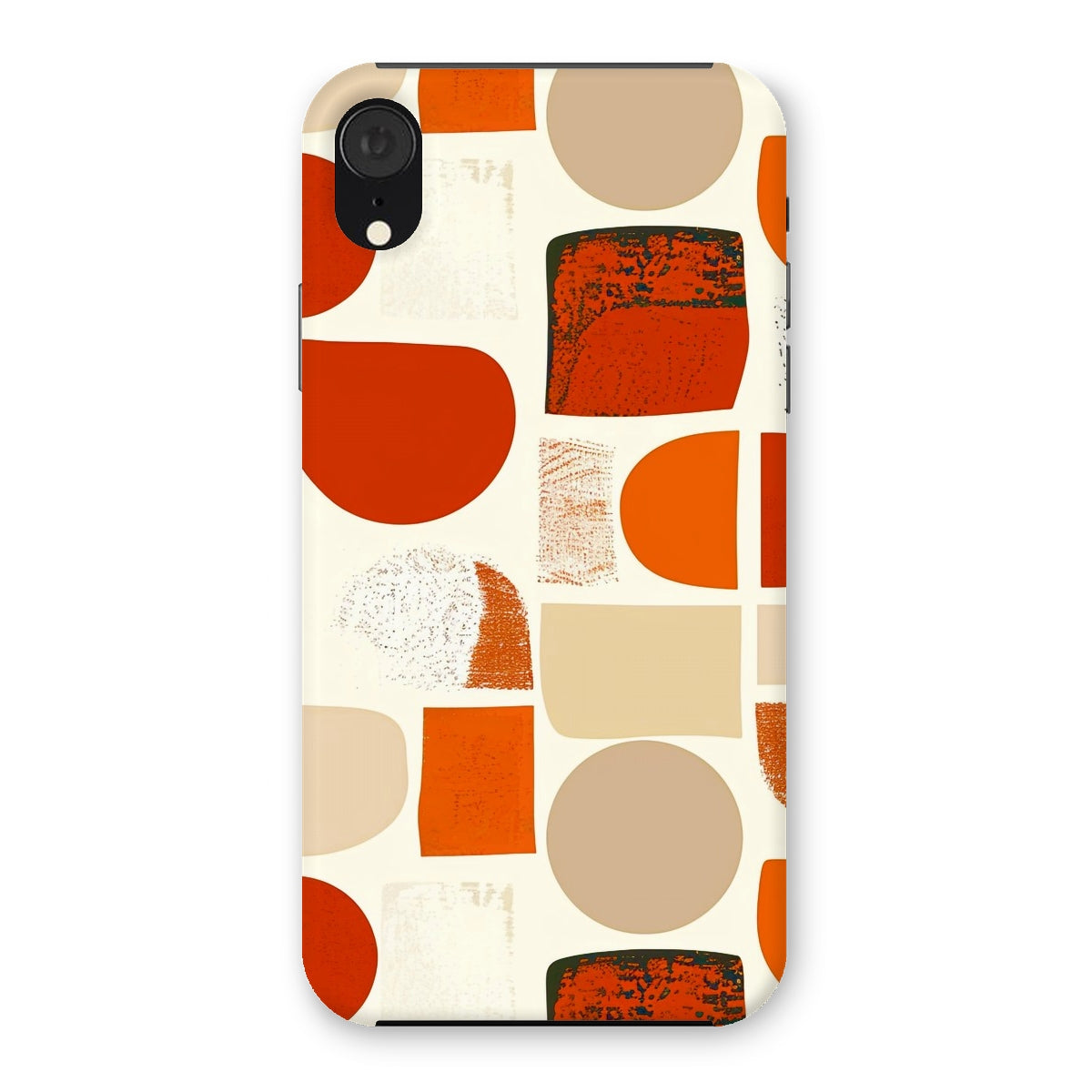 Orange and Brown Abstract Eclectic Art  Snap Phone Case