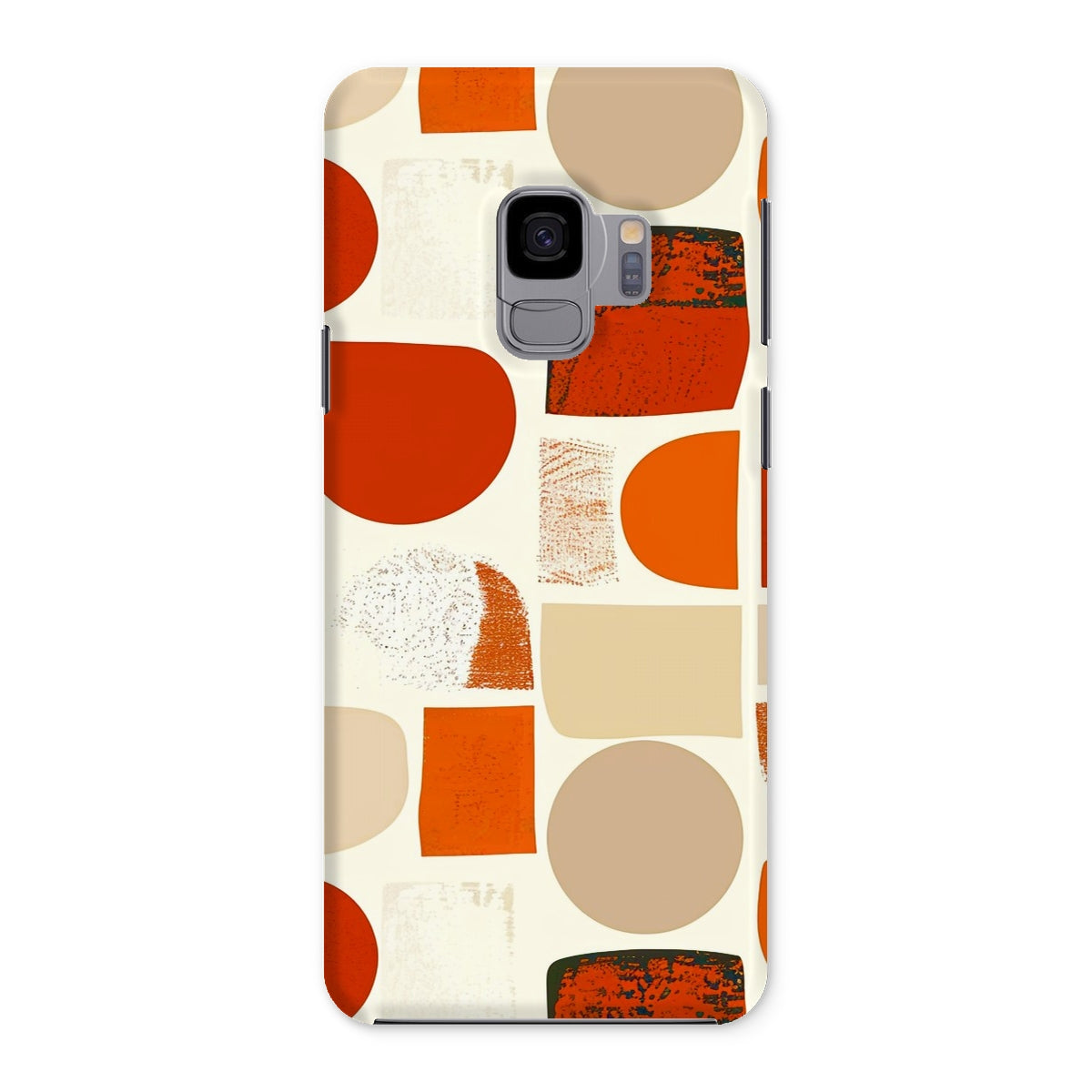 Orange and Brown Abstract Eclectic Art  Snap Phone Case