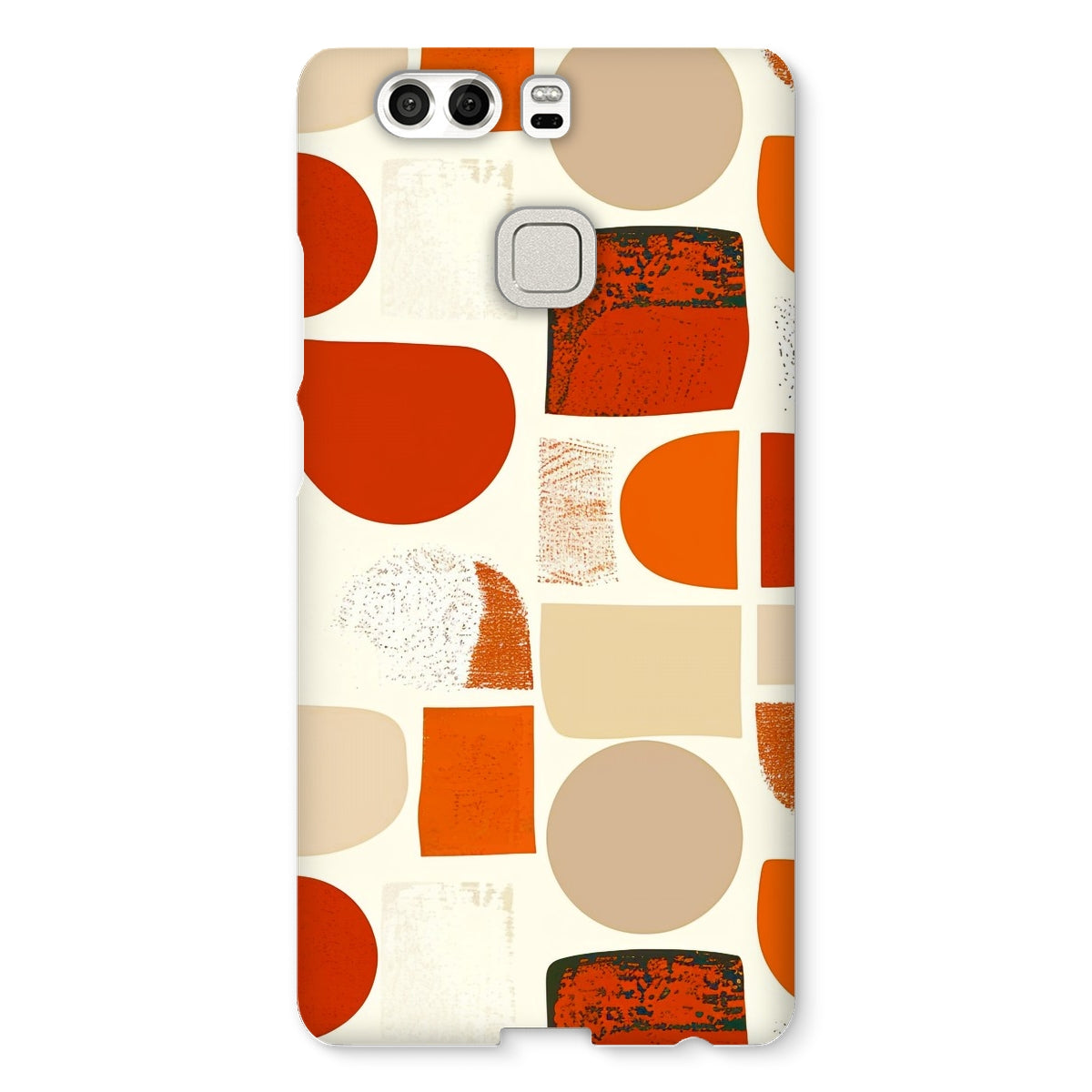 Orange and Brown Abstract Eclectic Art  Snap Phone Case