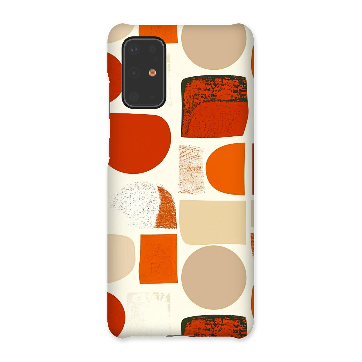 Orange and Brown Abstract Eclectic Art  Snap Phone Case