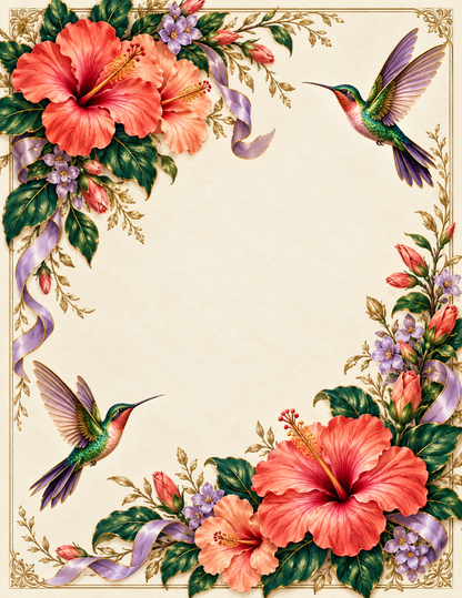 Hummingbird Royale — Journal back cover