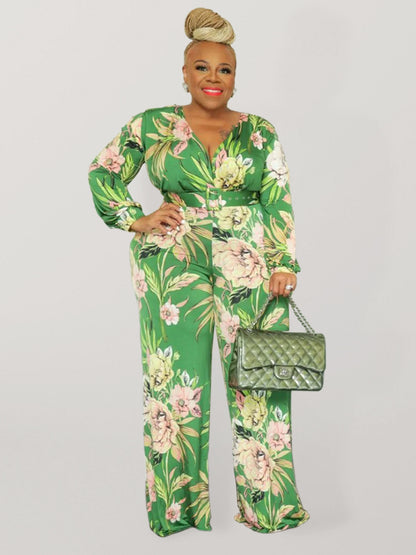 "Sweet Harmony Belted Jumpsuit"