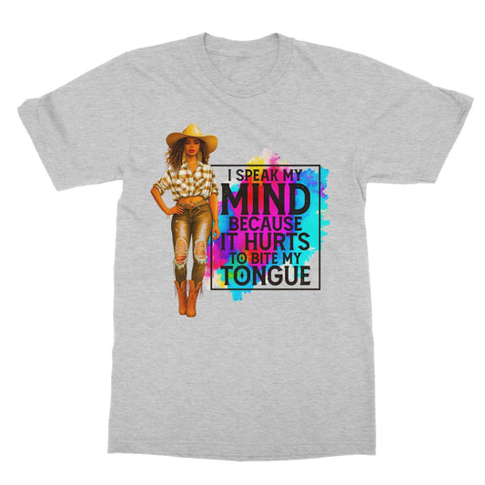 I Speak My Mind Because It Hurts To Bite My Tongue  Softstyle T-Shirt