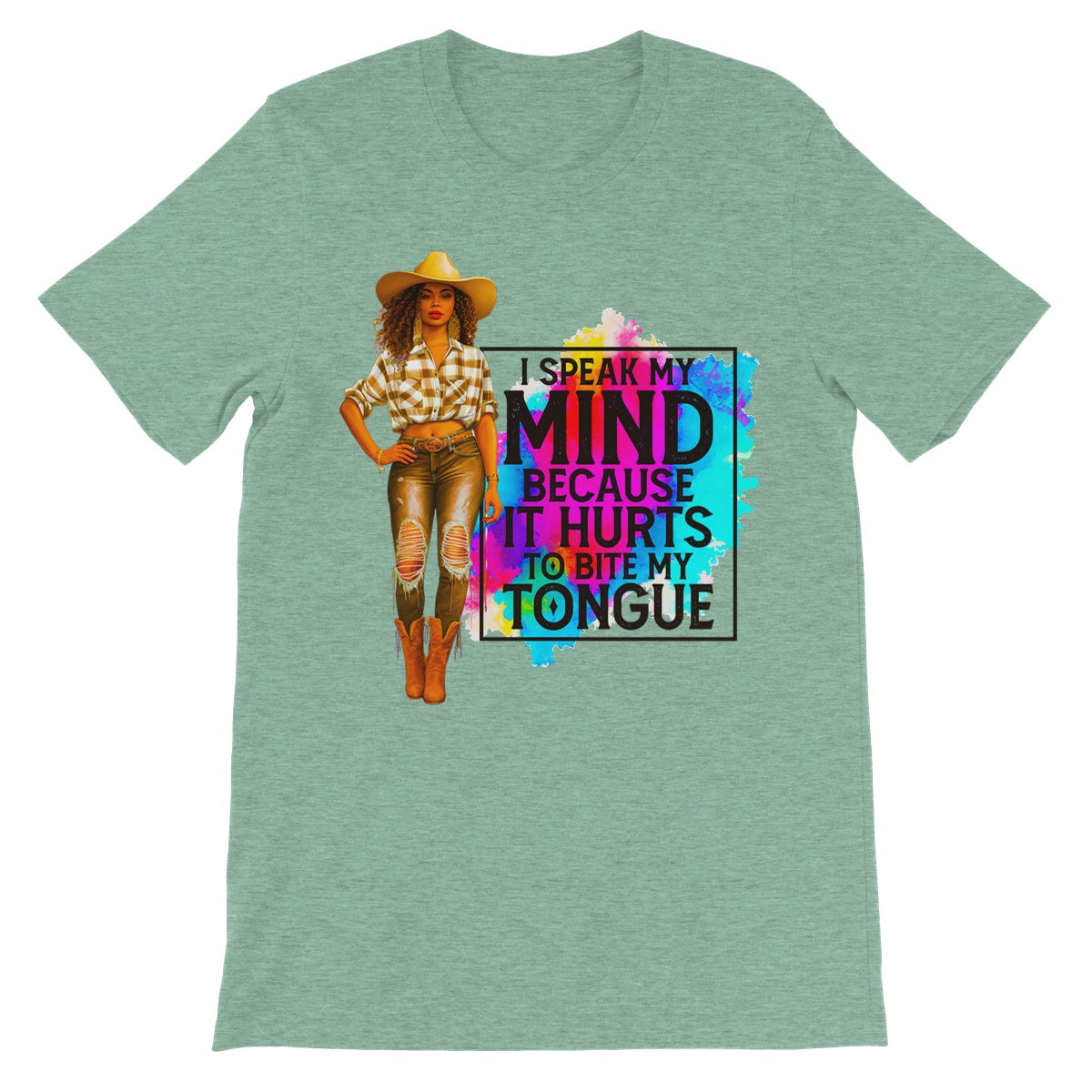 I Speak My Mind Because It Hurts To Bite My Tongue  Unisex Short Sleeve T-Shirt