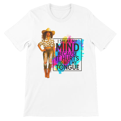 I Speak My Mind Because It Hurts To Bite My Tongue  Unisex Short Sleeve T-Shirt