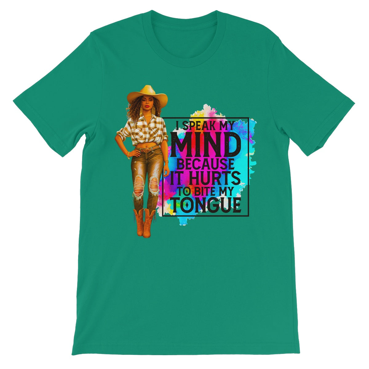 I Speak My Mind Because It Hurts To Bite My Tongue  Unisex Short Sleeve T-Shirt