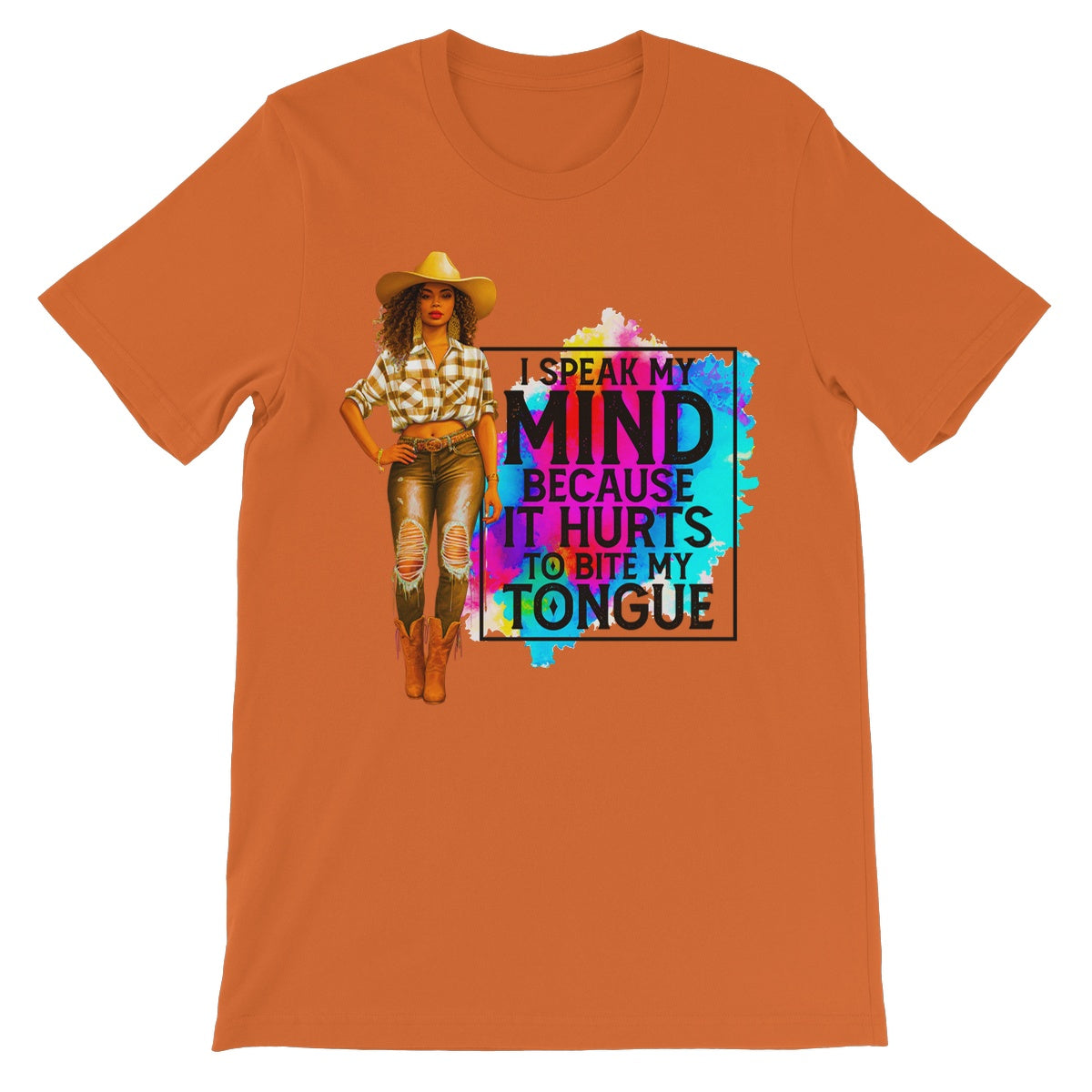 I Speak My Mind Because It Hurts To Bite My Tongue  Unisex Short Sleeve T-Shirt