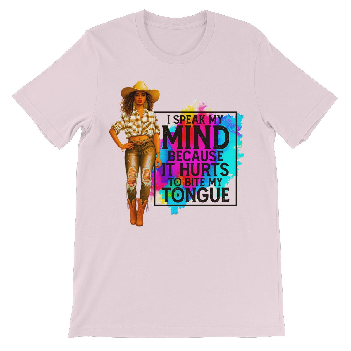 I Speak My Mind Because It Hurts To Bite My Tongue  Unisex Short Sleeve T-Shirt