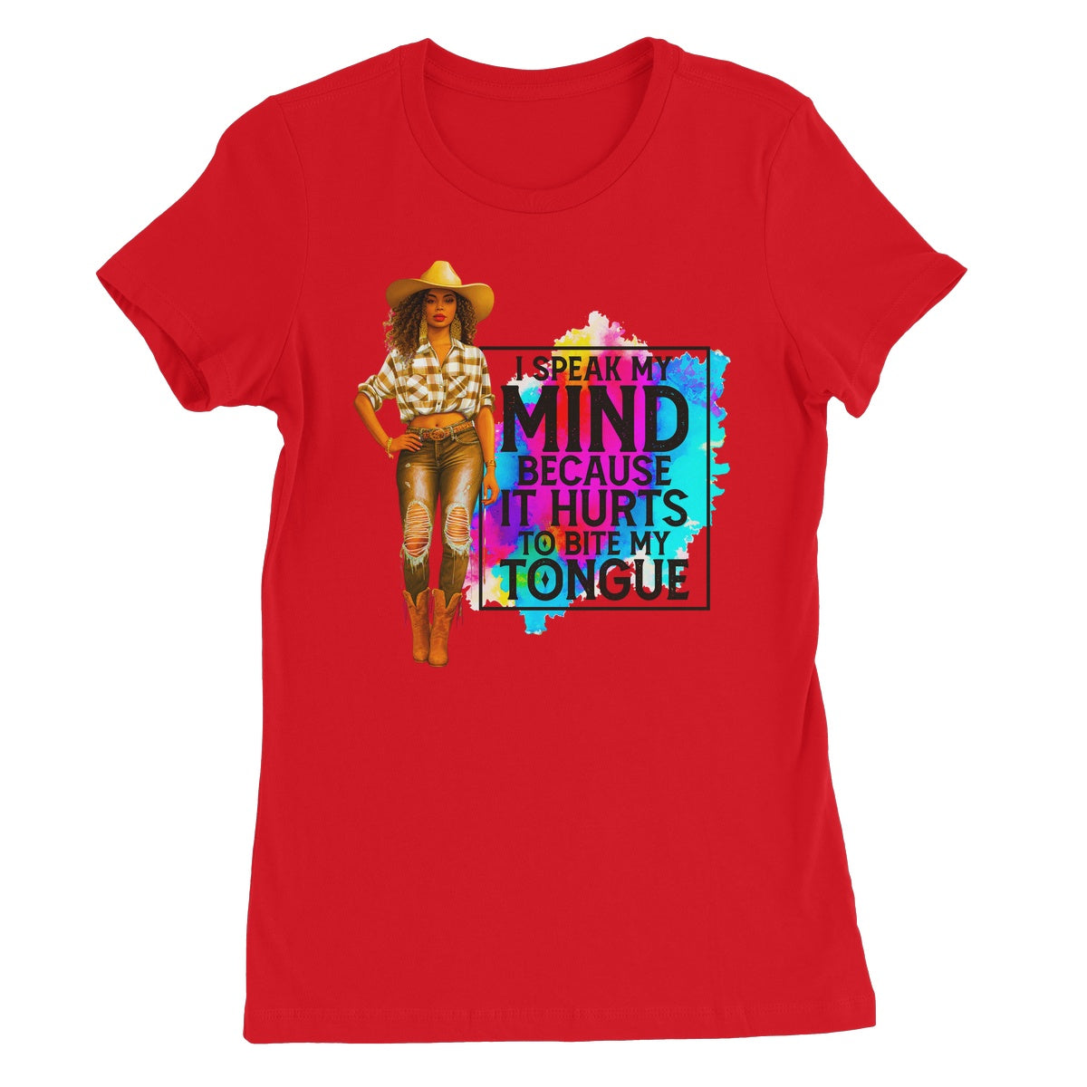 I Speak My Mind Because It Hurts To Bite My Tongue  Women's Favourite T-Shirt